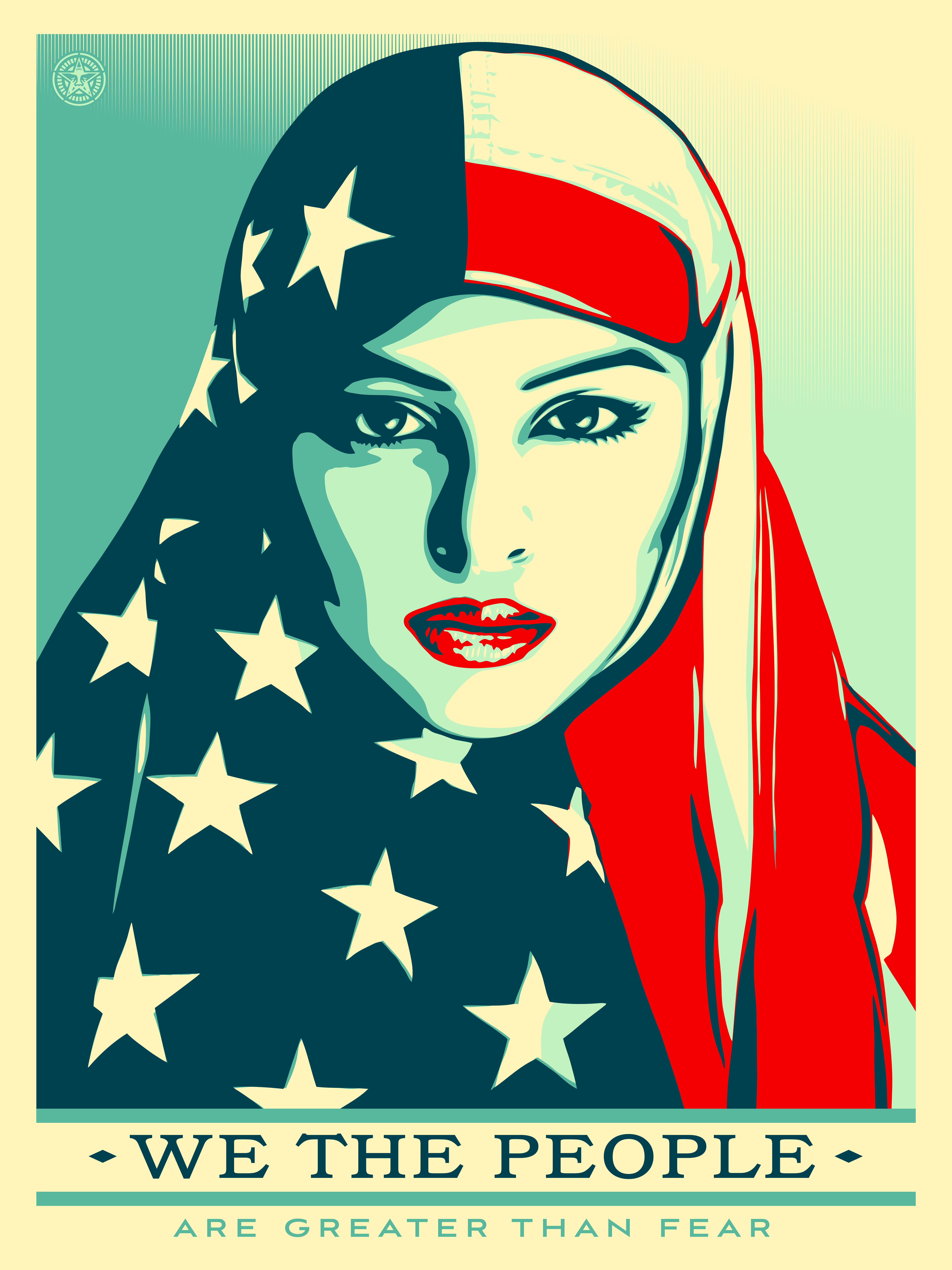 Femme, musulmane, noire, latino: les trois images anti-Trump de l’artiste qui avait encensé Obama