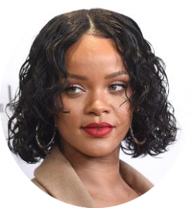 Portrait de la chanteuse Rihanna